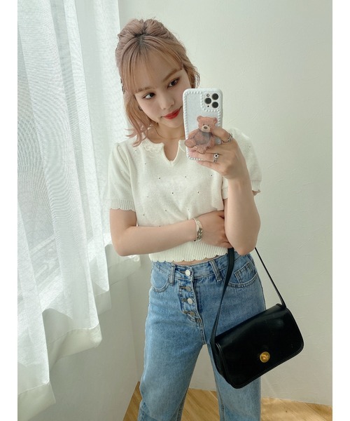 jumelle（ジュメロ）の「シータッチトップ（Tシャツ/カットソー・レディース・ミント/アイボリー/ベージュ・FREE）」の22枚目の写真