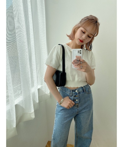 jumelle（ジュメロ）の「シータッチトップ（Tシャツ/カットソー・レディース・ミント/アイボリー/ベージュ・FREE）」の21枚目の写真