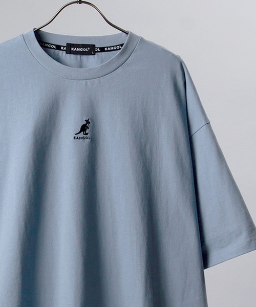 KANGOL(カンゴール)の「【KANGOL/カンゴール】ワンポイントミニロゴ刺繍 Tシャツ/ビッグシルエット/ユニセックス(Tシャツ/カットソー・メンズ・ブラック/ベージュ/オフホワイト/ブルー・M/L/XL)」の1枚目の写真