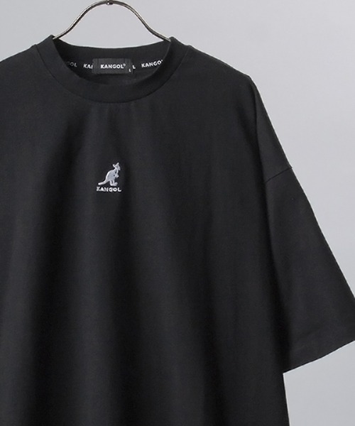 KANGOL(カンゴール)の「【KANGOL/カンゴール】ワンポイントミニロゴ刺繍 Tシャツ/ビッグシルエット/ユニセックス(Tシャツ/カットソー・メンズ・ブラック/ベージュ/オフホワイト/ブルー・M/L/XL)」の3枚目の写真
