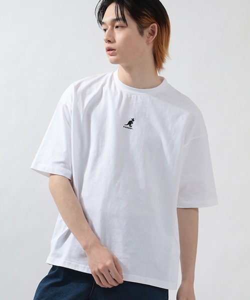 KANGOL(カンゴール)の「【KANGOL/カンゴール】ワンポイントミニロゴ刺繍 Tシャツ/ビッグシルエット/ユニセックス(Tシャツ/カットソー・メンズ・ブラック/ベージュ/オフホワイト/ブルー・M/L/XL)」の12枚目の写真