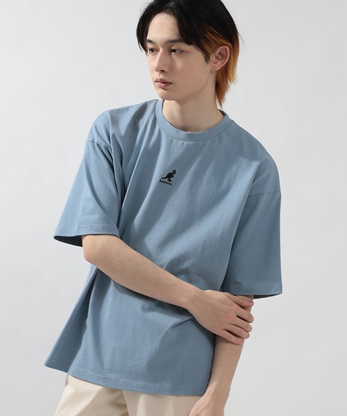 KANGOL(カンゴール)の「【KANGOL/カンゴール】ワンポイントミニロゴ刺繍 Tシャツ/ビッグシルエット/ユニセックス(Tシャツ/カットソー・メンズ・ブラック/ベージュ/オフホワイト/ブルー・M/L/XL)」の7枚目の写真