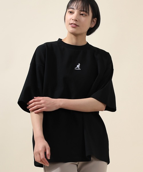 KANGOL(カンゴール)の「【KANGOL/カンゴール】ワンポイントミニロゴ刺繍 Tシャツ/ビッグシルエット/ユニセックス(Tシャツ/カットソー・メンズ・ブラック/ベージュ/オフホワイト/ブルー・M/L/XL)」の21枚目の写真