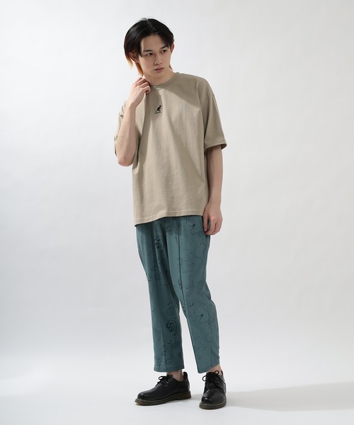 KANGOL(カンゴール)の「【KANGOL/カンゴール】ワンポイントミニロゴ刺繍 Tシャツ/ビッグシルエット/ユニセックス(Tシャツ/カットソー・メンズ・ブラック/ベージュ/オフホワイト/ブルー・M/L/XL)」の5枚目の写真
