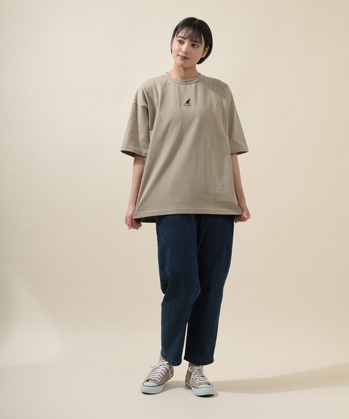 KANGOL(カンゴール)の「【KANGOL/カンゴール】ワンポイントミニロゴ刺繍 Tシャツ/ビッグシルエット/ユニセックス(Tシャツ/カットソー・メンズ・ブラック/ベージュ/オフホワイト/ブルー・M/L/XL)」の19枚目の写真