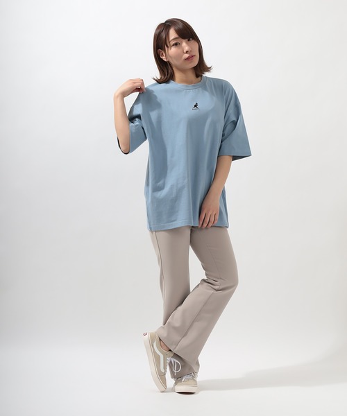 KANGOL(カンゴール)の「【KANGOL/カンゴール】ワンポイントミニロゴ刺繍 Tシャツ/ビッグシルエット/ユニセックス(Tシャツ/カットソー・メンズ・ブラック/ベージュ/オフホワイト/ブルー・M/L/XL)」の20枚目の写真