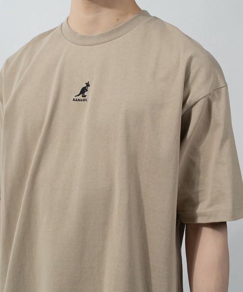 KANGOL(カンゴール)の「【KANGOL/カンゴール】ワンポイントミニロゴ刺繍 Tシャツ/ビッグシルエット/ユニセックス(Tシャツ/カットソー・メンズ・ブラック/ベージュ/オフホワイト/ブルー・M/L/XL)」の8枚目の写真