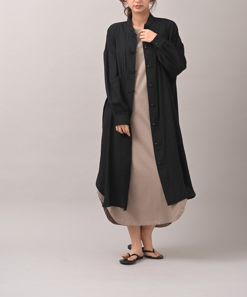 R・P・S　pura（アールピーエスピューラ）の「【WEB限定】pura　チャイナワンピース（ワンピース・レディース・ブラック/カーキ/ブルー・フリー）」の11枚目の写真