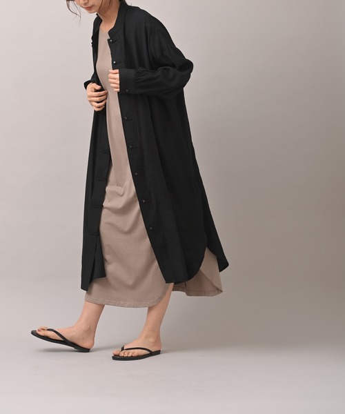 R・P・S　pura（アールピーエスピューラ）の「【WEB限定】pura　チャイナワンピース（ワンピース・レディース・ブラック/カーキ/ブルー・フリー）」の15枚目の写真