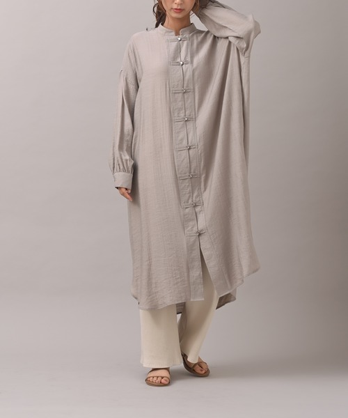 R・P・S　pura（アールピーエスピューラ）の「【WEB限定】pura　チャイナワンピース（ワンピース・レディース・ブラック/カーキ/ブルー・フリー）」の12枚目の写真