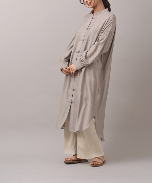 R・P・S　pura（アールピーエスピューラ）の「【WEB限定】pura　チャイナワンピース（ワンピース・レディース・ブラック/カーキ/ブルー・フリー）」の16枚目の写真