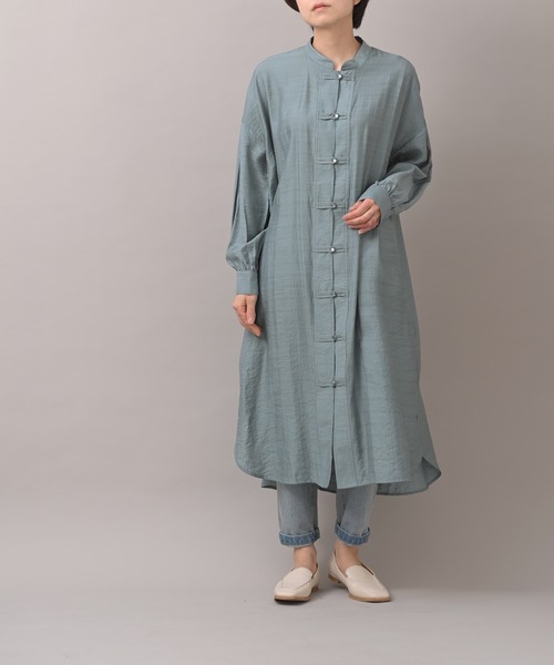 R・P・S　pura（アールピーエスピューラ）の「【WEB限定】pura　チャイナワンピース（ワンピース・レディース・ブラック/カーキ/ブルー・フリー）」の13枚目の写真