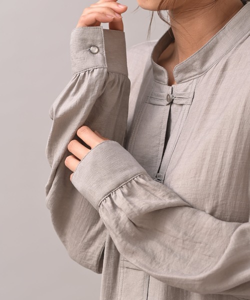 R・P・S　pura（アールピーエスピューラ）の「【WEB限定】pura　チャイナワンピース（ワンピース・レディース・ブラック/カーキ/ブルー・フリー）」の18枚目の写真