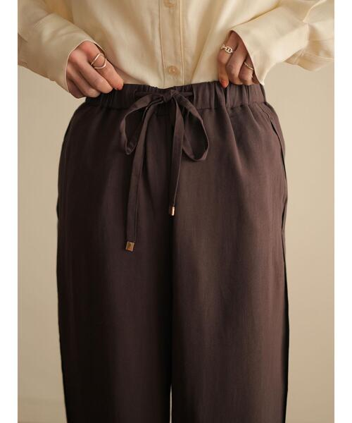 rem closet（レムクローゼット）の「ドロストパンツ（その他パンツ・レディース・ダークブラウン/アイボリー・S）」の20枚目の写真