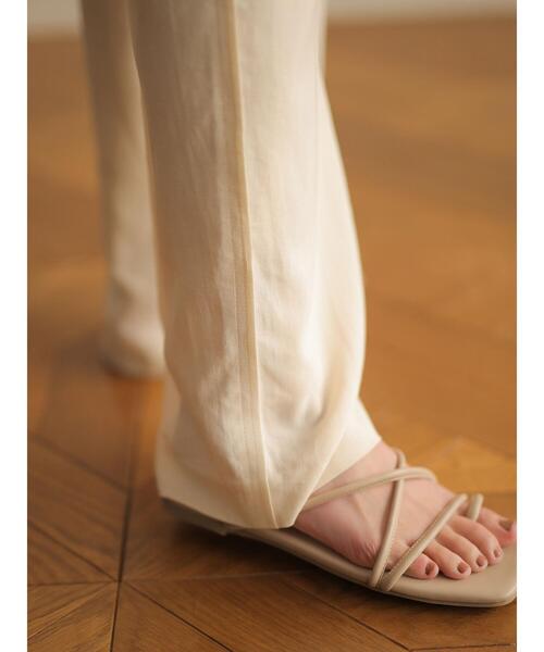 rem closet（レムクローゼット）の「ドロストパンツ（その他パンツ・レディース・ダークブラウン/アイボリー・S）」の7枚目の写真