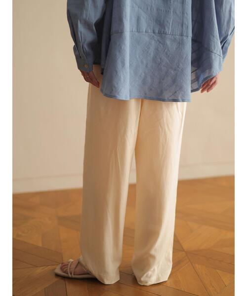 rem closet（レムクローゼット）の「ドロストパンツ（その他パンツ・レディース・ダークブラウン/アイボリー・S）」の8枚目の写真