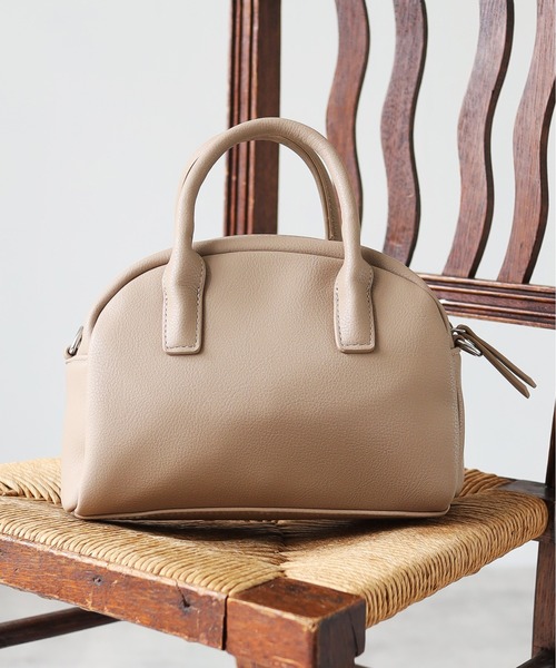 deux amour（ドゥーザムール）の「ミニボストンバック（ボストンバッグ・レディース・ブラック/ベージュ/アイボリー・FREE）」の3枚目の写真