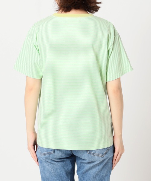 SLOBE citron.(スローブシトロン)の「SLOBE citron. カラーボーダーリンガーTEE【手洗い可能】◆(Tシャツ/カットソー・レディース・ブラウン/グリーン系その他・FREE)」の15枚目の写真