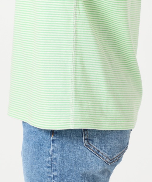 SLOBE citron.(スローブシトロン)の「SLOBE citron. カラーボーダーリンガーTEE【手洗い可能】◆(Tシャツ/カットソー・レディース・ブラウン/グリーン系その他・FREE)」の4枚目の写真