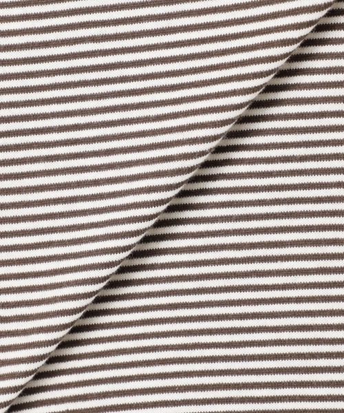 SLOBE citron.(スローブシトロン)の「SLOBE citron. カラーボーダーリンガーTEE【手洗い可能】◆(Tシャツ/カットソー・レディース・ブラウン/グリーン系その他・FREE)」の16枚目の写真