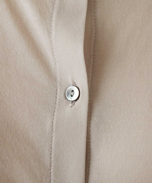 BEARDSLEY(ビアズリー)の「強撚ガーゼワイドカーデ(カーディガン/ボレロ・レディース・ブラック/ベージュ/アイボリー・FREE)」の15枚目の写真