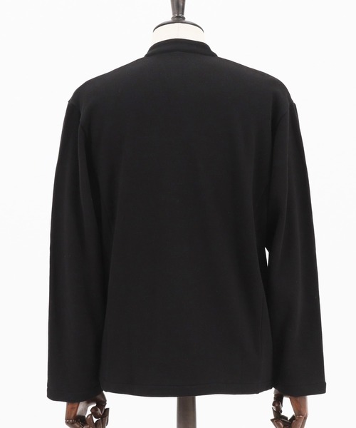 Magine(マージン)の「mj7935-URAKE MINIMAL EASY JACKET ジャケット(ノーカラージャケット・メンズ・チャコール/ベージュ/ブラック・48/44/46)」の14枚目の写真