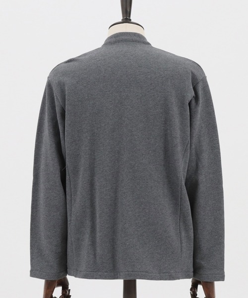 Magine(マージン)の「mj7935-URAKE MINIMAL EASY JACKET ジャケット(ノーカラージャケット・メンズ・チャコール/ベージュ/ブラック・48/44/46)」の18枚目の写真