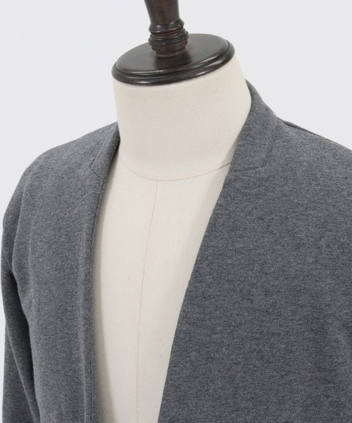 Magine(マージン)の「mj7935-URAKE MINIMAL EASY JACKET ジャケット(ノーカラージャケット・メンズ・チャコール/ベージュ/ブラック・48/44/46)」の19枚目の写真