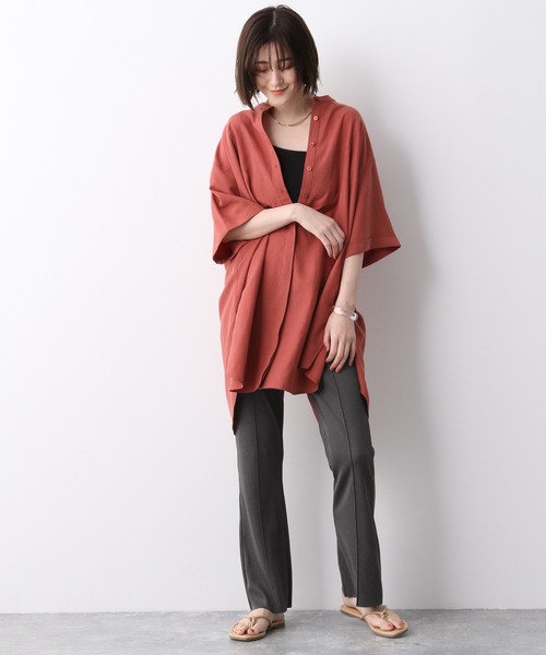 A part by（アパートバイ）の「コットンオーガビッツアシメカップ付きキャミソール　949671（キャミソール・レディース・アイボリー/ブラック/グレー系その他3・MEDIUM/LARGE）」の12枚目の写真