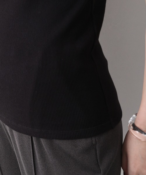 A part by（アパートバイ）の「コットンオーガビッツアシメカップ付きキャミソール　949671（キャミソール・レディース・アイボリー/ブラック/グレー系その他3・MEDIUM/LARGE）」の11枚目の写真