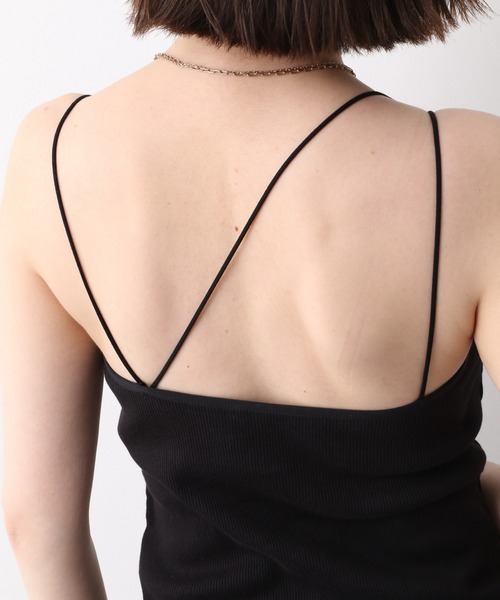 A part by（アパートバイ）の「コットンオーガビッツアシメカップ付きキャミソール　949671（キャミソール・レディース・アイボリー/ブラック/グレー系その他3・MEDIUM/LARGE）」の13枚目の写真