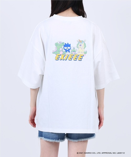 EXIEEE（イグジー）の「サンリオキャラクターズバックプリントT（Tシャツ/カットソー・レディース・サックスブルー/ホワイト/ブラック・LARGE/SMALL/MEDIUM）」の5枚目の写真