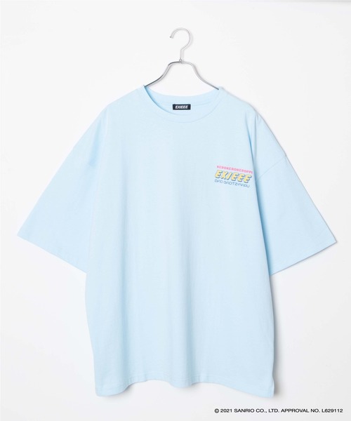 EXIEEE（イグジー）の「サンリオキャラクターズバックプリントT（Tシャツ/カットソー・レディース・サックスブルー/ホワイト/ブラック・LARGE/SMALL/MEDIUM）」の8枚目の写真