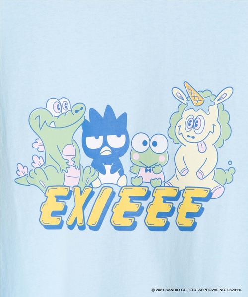 EXIEEE（イグジー）の「サンリオキャラクターズバックプリントT（Tシャツ/カットソー・レディース・サックスブルー/ホワイト/ブラック・LARGE/SMALL/MEDIUM）」の16枚目の写真