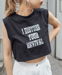 RASVOA | ゼブラロゴクロップドタンクトップ(タンクトップ)