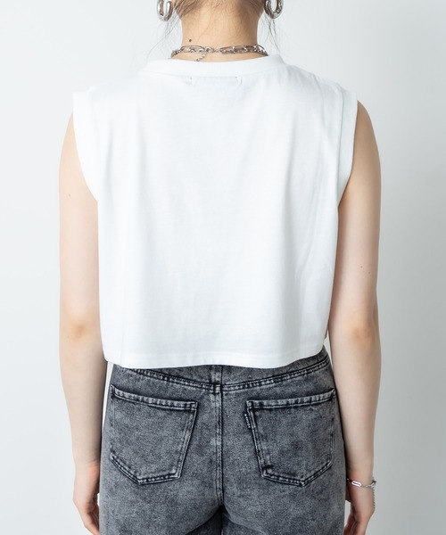 RASVOA(ラスボア)の「ゼブラロゴクロップドタンクトップ(タンクトップ・レディース・オフホワイト/ブラック・FREE)」の21枚目の写真