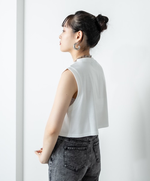 RASVOA(ラスボア)の「ゼブラロゴクロップドタンクトップ(タンクトップ・レディース・オフホワイト/ブラック・FREE)」の16枚目の写真