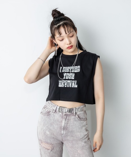 RASVOA(ラスボア)の「ゼブラロゴクロップドタンクトップ(タンクトップ・レディース・オフホワイト/ブラック・FREE)」の17枚目の写真