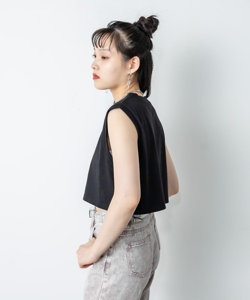 RASVOA(ラスボア)の「ゼブラロゴクロップドタンクトップ(タンクトップ・レディース・オフホワイト/ブラック・FREE)」の20枚目の写真