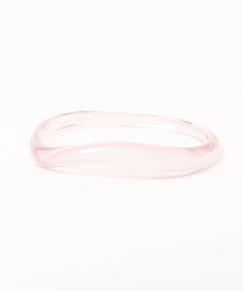 AMERICAN HOLIC（アメリカンホリック）の「変形アクリルバングル（バングル/リストバンド・レディース・ベージュ/アイボリー/パープル・FREE）」の3枚目の写真