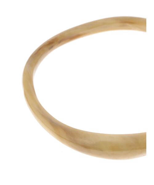 AMERICAN HOLIC（アメリカンホリック）の「変形アクリルバングル（バングル/リストバンド・レディース・ベージュ/アイボリー/パープル・FREE）」の7枚目の写真