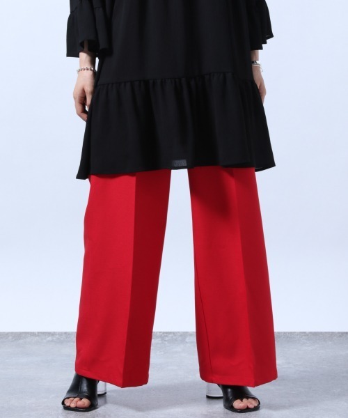 HARE（ハレ）の「カラーワイドスラックス(HARE)（スラックス・レディース・ホワイト/ブラック/レッド・S/M）」の19枚目の写真