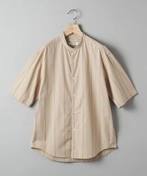 BEAUTY&YOUTH UNITED ARROWS | BY TANGO ストライプ テーパード バンドカラーシャツ(シャツ/ブラウス)