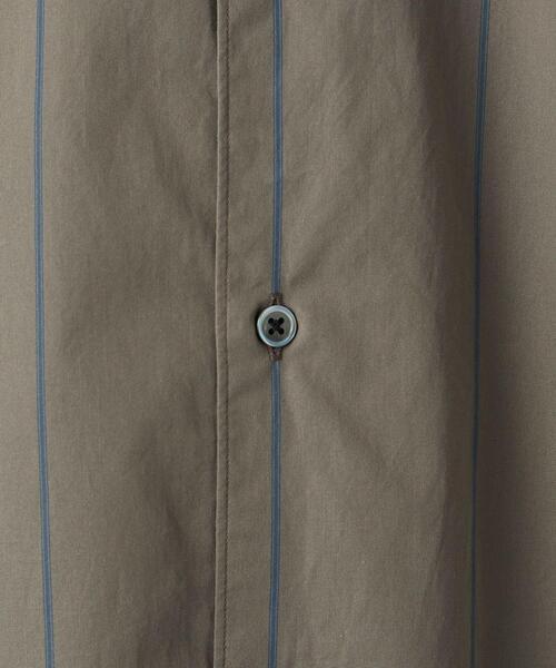 BEAUTY&YOUTH UNITED ARROWS（ビューティーアンドユースユナイテッドアローズ）の「BY TANGO ストライプ テーパード バンドカラーシャツ（シャツ/ブラウス・メンズ・ベージュ/オリーブ・S/M/L/XL）」の7枚目の写真