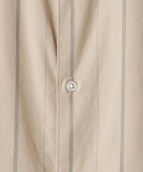 BEAUTY&YOUTH UNITED ARROWS（ビューティーアンドユースユナイテッドアローズ）の「BY TANGO ストライプ テーパード バンドカラーシャツ（シャツ/ブラウス・メンズ・ベージュ/オリーブ・S/M/L/XL）」の8枚目の写真