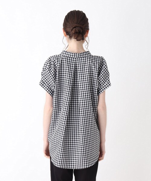 DRESKIP（ドレスキップ）の「◆お袖ボリュームスキッパーブラウス（シャツ/ブラウス・レディース・ダークグリーン/オフホワイト/ブラック系1・02/03/04）」の6枚目の写真