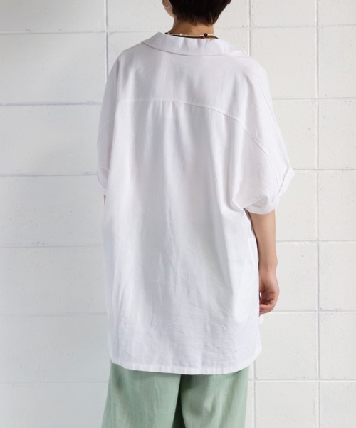 me+em select（ミームセレクト）の「コクーンオーバーゆるジャケット（テーラードジャケット・レディース・ベージュ/ホワイト/グリーン/ブラウン/キャメル/ブラック・FREE）」の9枚目の写真