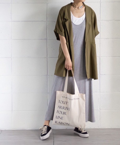 me+em select（ミームセレクト）の「コクーンオーバーゆるジャケット（テーラードジャケット・レディース・ベージュ/ホワイト/グリーン/ブラウン/キャメル/ブラック・FREE）」の22枚目の写真