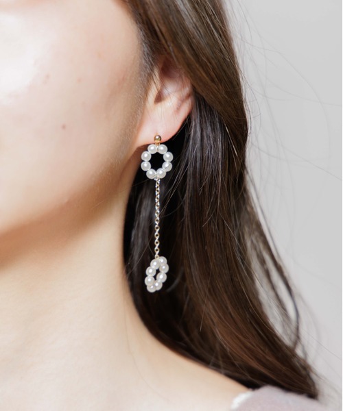 flower(フラワー)の「パーリークラウンピアス(ピアス(両耳用)・レディース・ゴールド・FREE)」の6枚目の写真