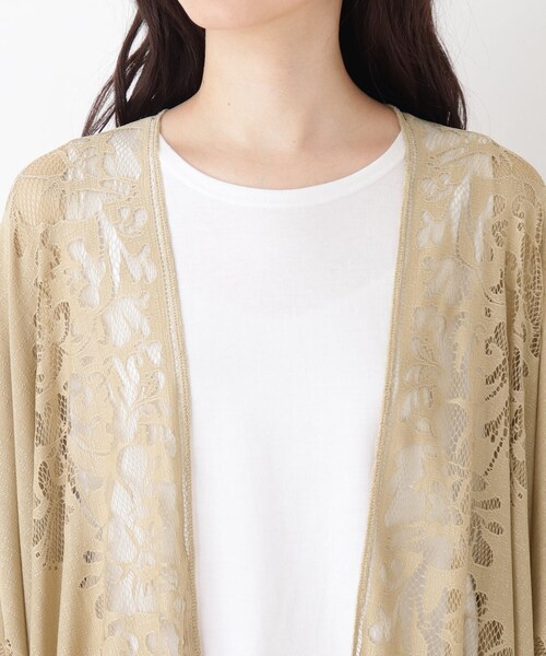 Cutie Blonde（キューティーブロンド）の「◆レースポンチョカーディガン（カーディガン/ボレロ・レディース・ブラック/ベージュ/マスタード・00）」の9枚目の写真